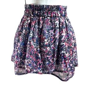 IRO Silk Skirt Abstract Floral Pink Multicolor 2 (Fr-34) NWT